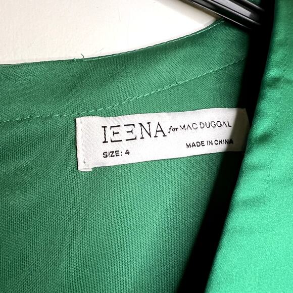 Mac Duggal Charmeuse Empire Waist Blouson Gown Maxi Dress 55693 emerald green 4 - Picture 4 of 7